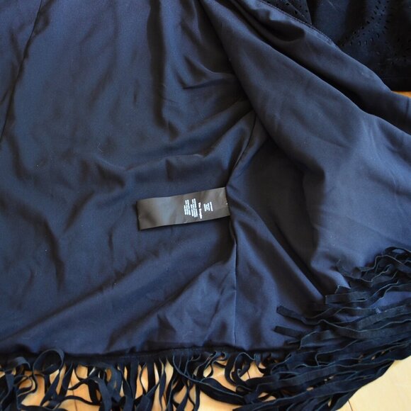 The Kooples jacket Embossed Leather & Franges Jacket - Picture 5 of 9